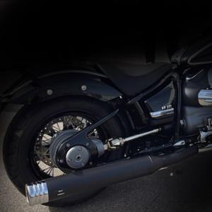 BMW R18 Mechanisch verstellbare MCJ Auspuffanlage chrom/schwarz