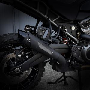 Harley Davidson Panamerica mechanisch verstellbare MCJ Auspuffanlage chrom/schwarz