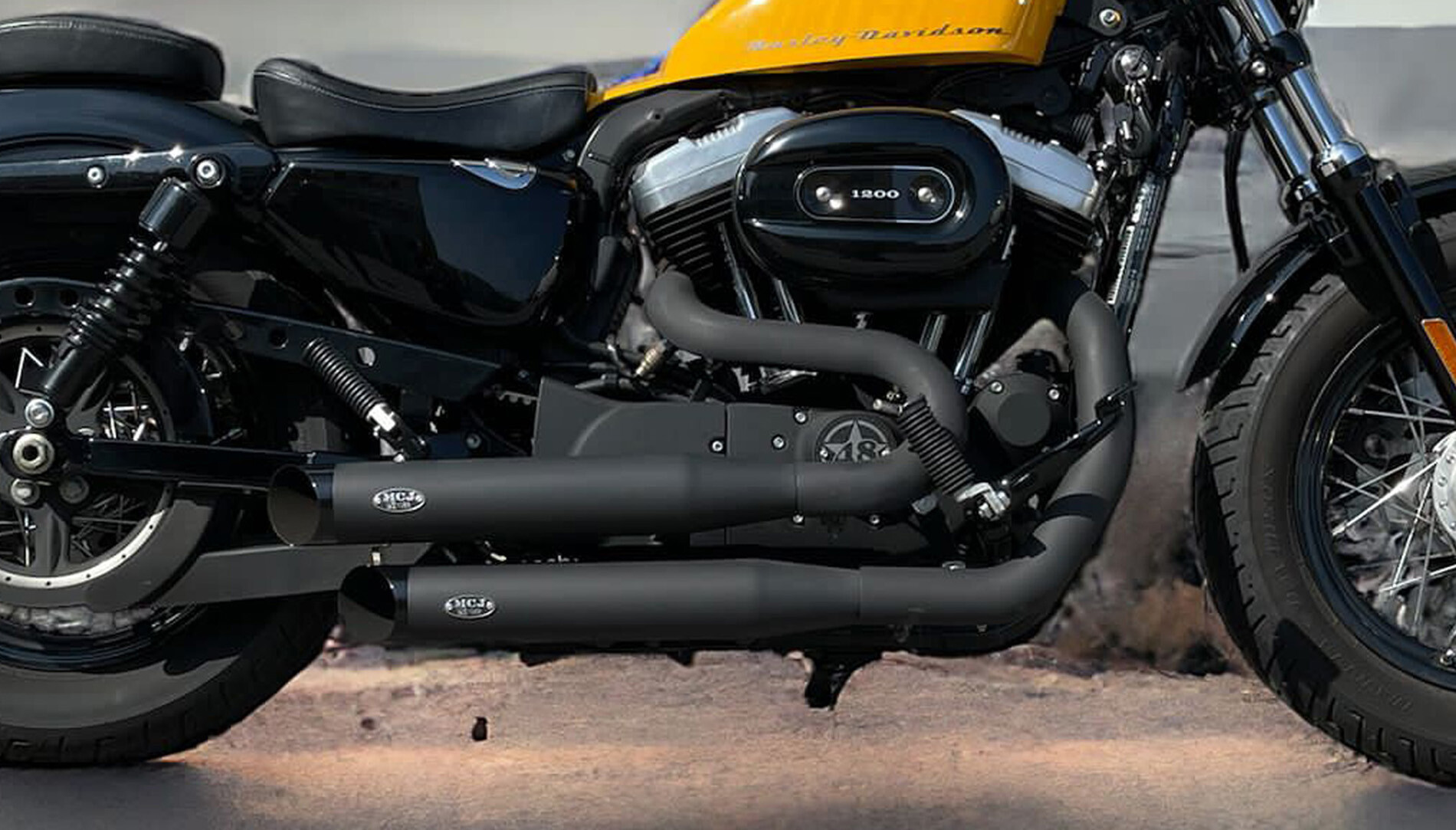 MCJ verstellbare Auspuffanlage für Motorräder