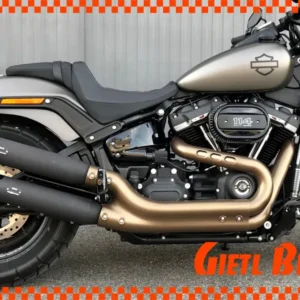 Harley Davidson M8 Fatbob chrom MCJ mechanisch verstellbare Auspuffanlage